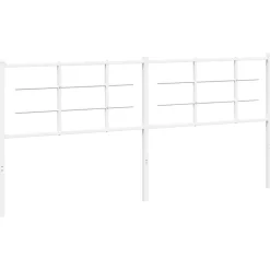 Vidaxl Tête de lit de remplacement métal blanc 200 cm