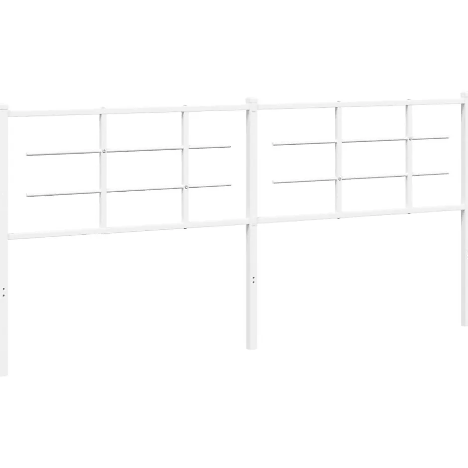Vidaxl Tête de lit de remplacement métal blanc 200 cm