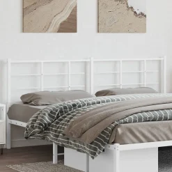 Vidaxl Tête de lit de remplacement métal blanc 200 cm