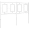Vidaxl Tête de lit de remplacement métal blanc 120 cm