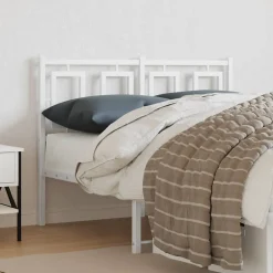 Vidaxl Tête de lit de remplacement métal blanc 120 cm