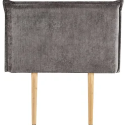Idimex Tête de lit DELMO 90 sur pieds, en tissu - Gris Clearance