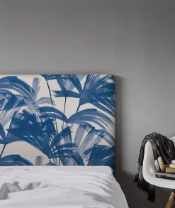 Bellecour Tête de lit déhoussable Anni 180x110 cm Coloris Bleu Hot