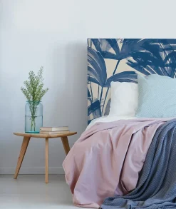 Bellecour Tête de lit déhoussable Anni 180x110 cm Coloris Bleu Hot