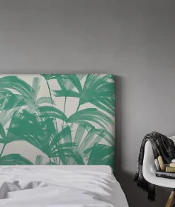 Bellecour Tête de lit déhoussable Anni 160x110 cm Coloris Vert
