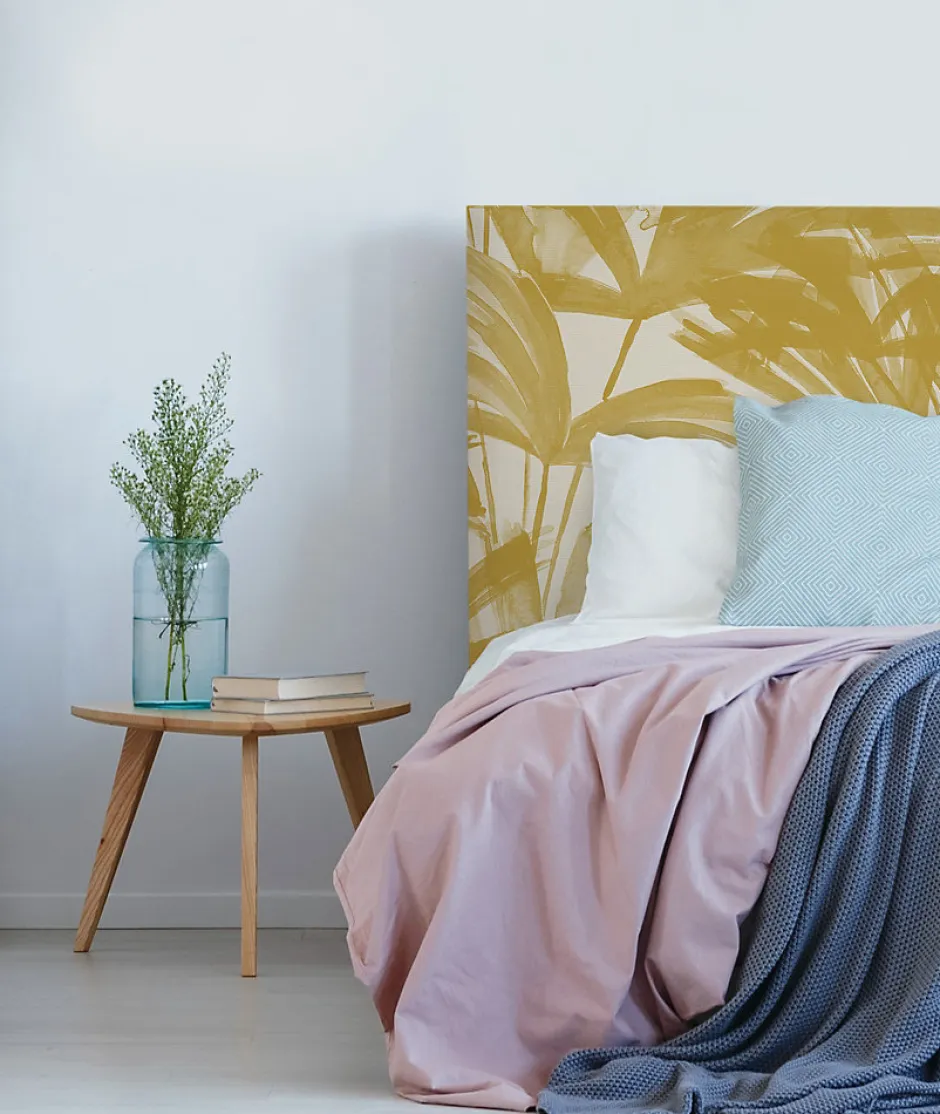 Bellecour Tête de lit déhoussable Anni 140x110 cm Coloris Jaune