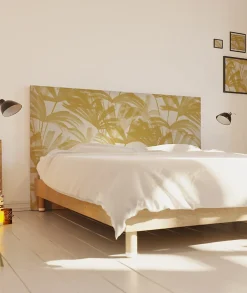Bellecour Tête de lit déhoussable Anni 160x110 cm Coloris Jaune