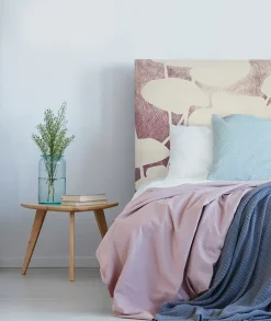 Bellecour Tête de lit déhoussable Haku 140x110 cm Coloris Rose pâle New