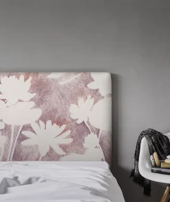 Bellecour Tête de lit déhoussable Haku 140x110 cm Coloris Rose pâle New