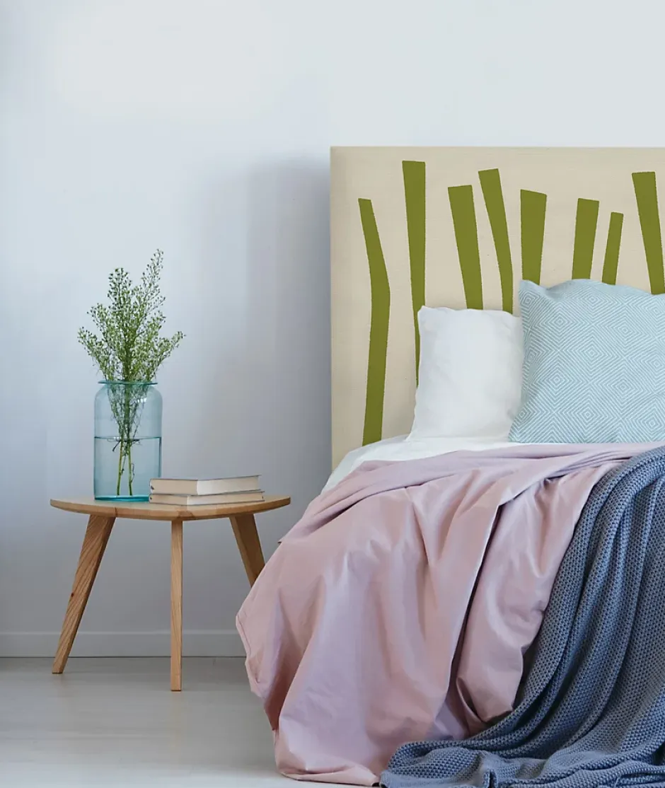 Bellecour Tête de lit déhoussable Palissade 140x110 cm Coloris Vert Online