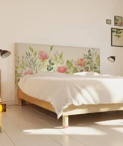 Bellecour Tête de lit déhoussable Roseraie 180x110 cm