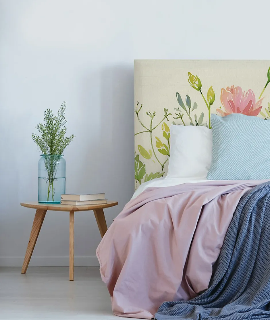 Bellecour Tête de lit déhoussable Roseraie 180x110 cm