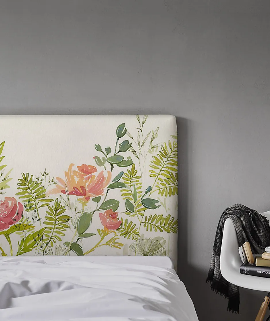 Bellecour Tête de lit déhoussable Roseraie 160x110 cm