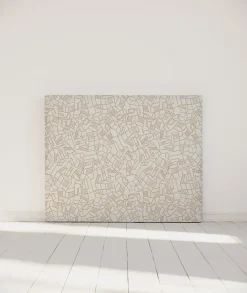 Bellecour Tête de lit déhoussable Simone 140x110 cm Coloris Beige Hot