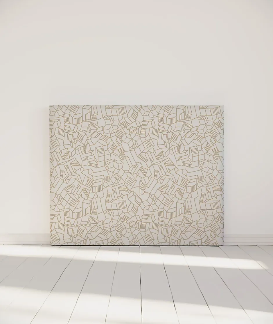 Bellecour Tête de lit déhoussable Simone 140x110 cm Coloris Beige Hot
