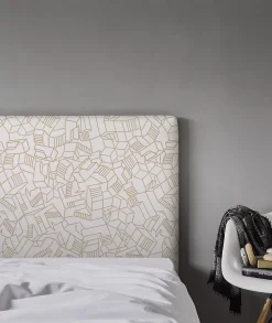 Bellecour Tête de lit déhoussable Simone 140x110 cm Coloris Beige Hot