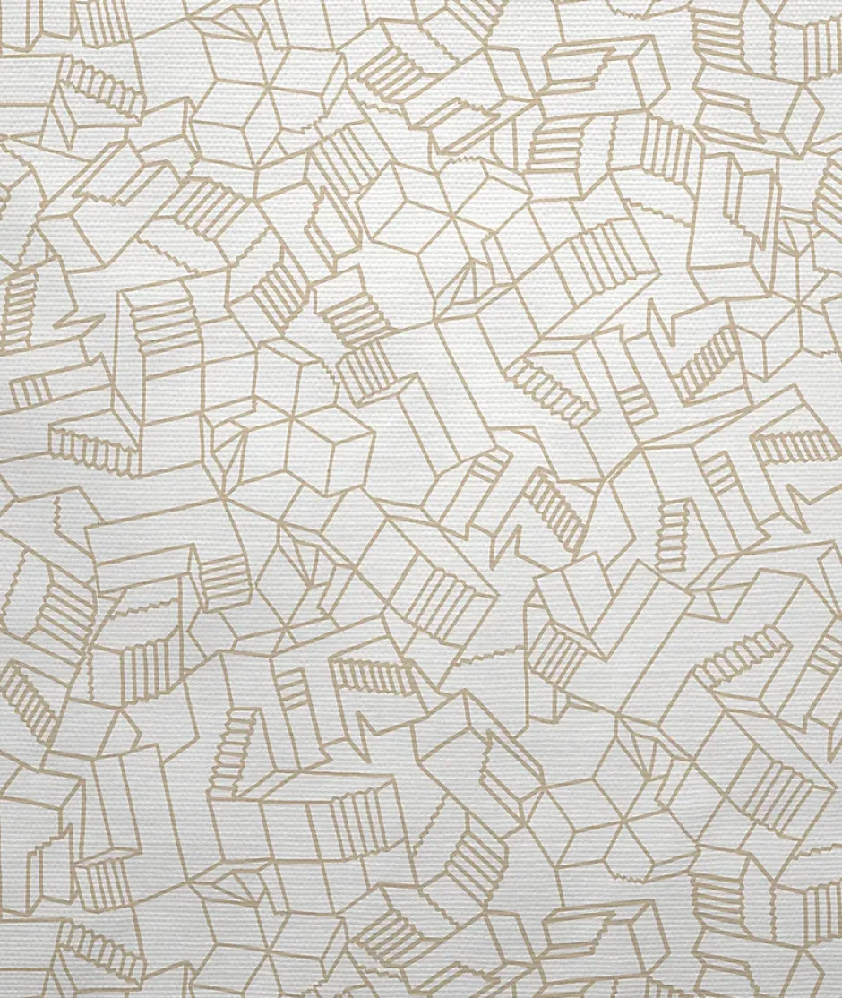 Bellecour Tête de lit déhoussable Simone 140x110 cm Coloris Beige Hot