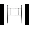 Eccox Tête de lit Ducal Forge pour lit 150 Noir 158x125x4. Matris