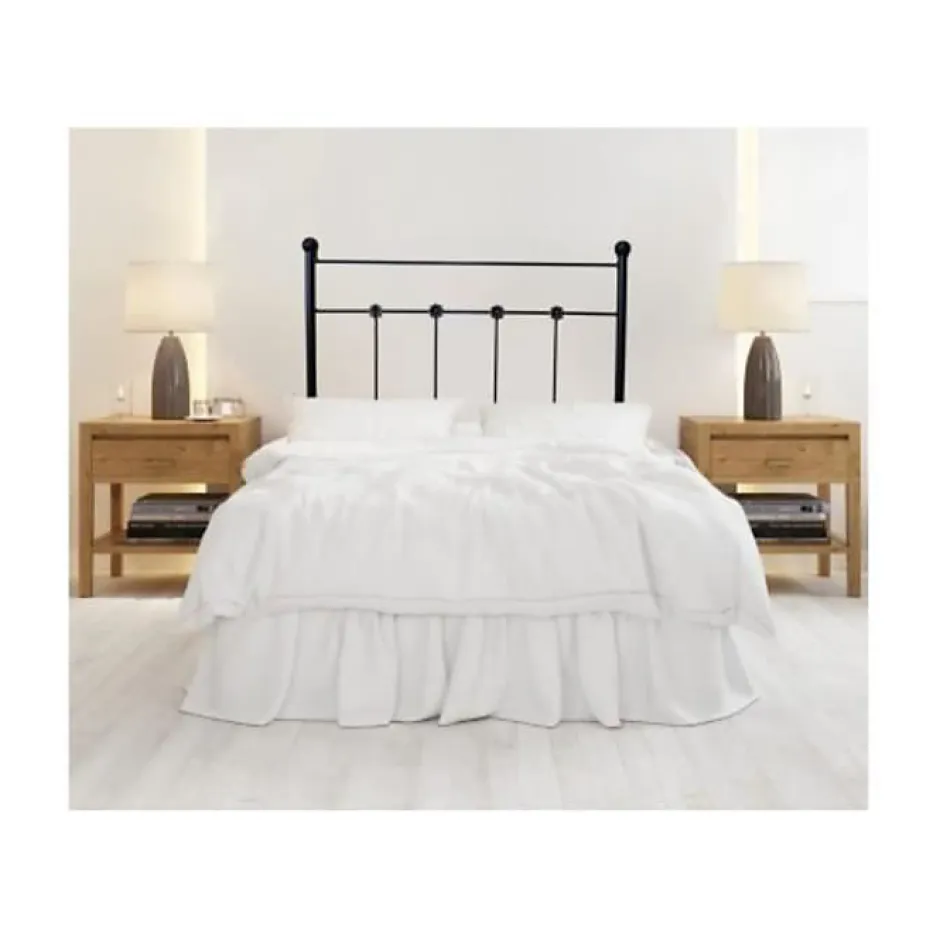 Eccox Tête de lit Ducal Forge pour lit 150 Noir 158x125x4. Matris