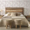 Geese Home Tête de lit en bois de manguier massif 110x120 cm New