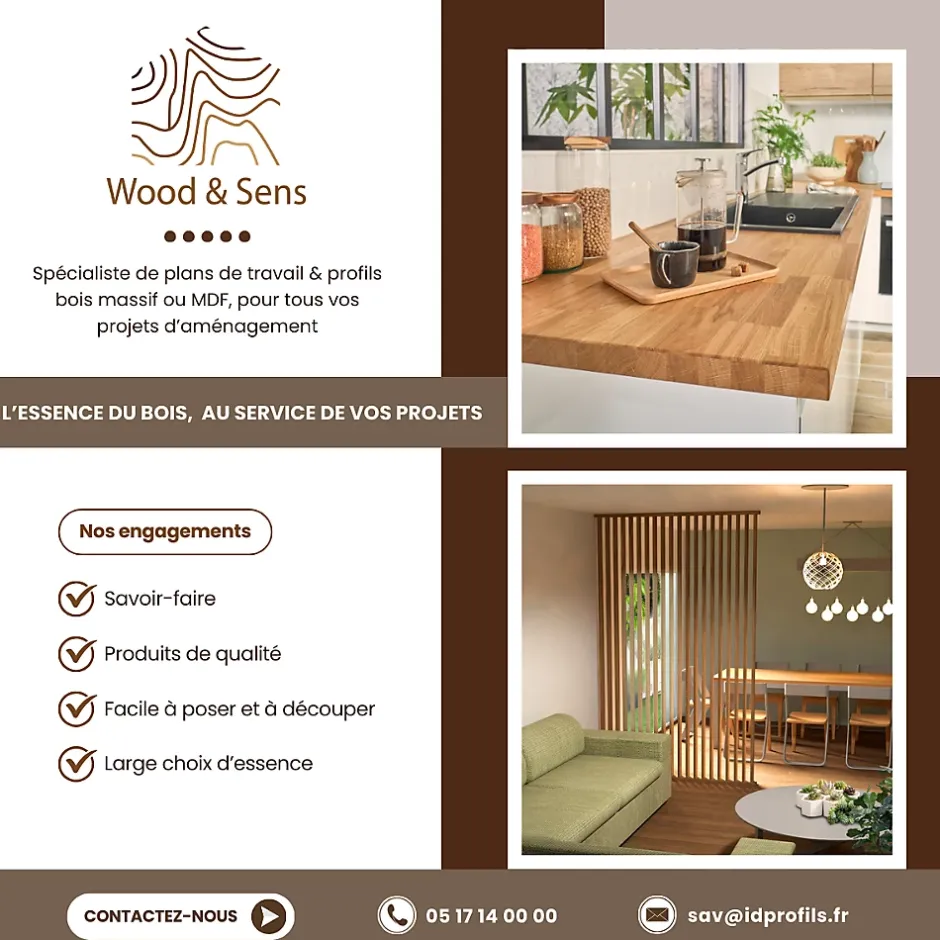 Wood&Sens Tête de lit en pin avec étagères, L.250 x H.56 cm x P.21 cm Online