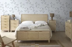Geese Home Tête de lit en placage de chêne et finition beige 110x60 cm Hot