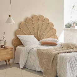 Bois Dessus Bois Dessous Tête de lit en rotin et cannage 180 cm