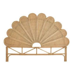 Bois Dessus Bois Dessous Tête de lit en rotin et cannage 180 cm