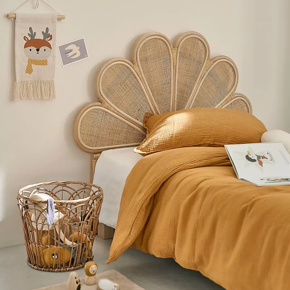 Bois Dessus Bois Dessous Tête de lit en rotin et cannage 90 cm Hot