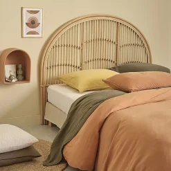 Berah Getah Tête de lit en rotin naturel 140 cm Clearance