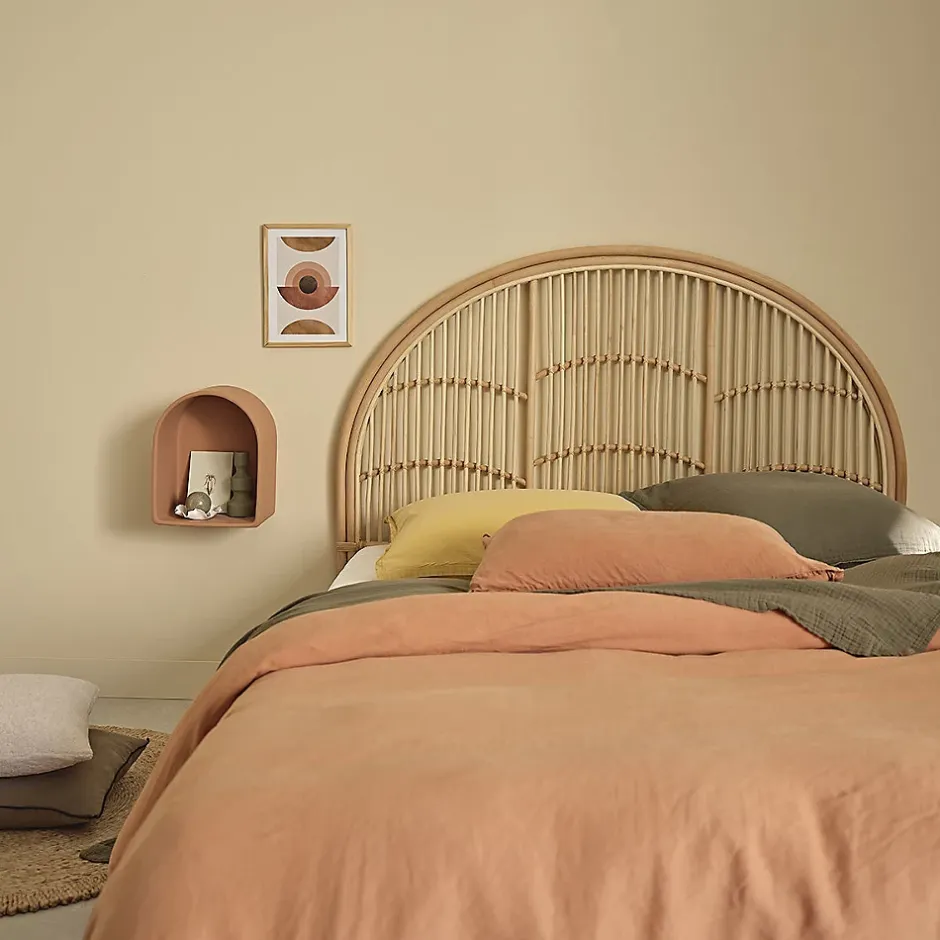 Berah Getah Tête de lit en rotin naturel 140 cm Clearance