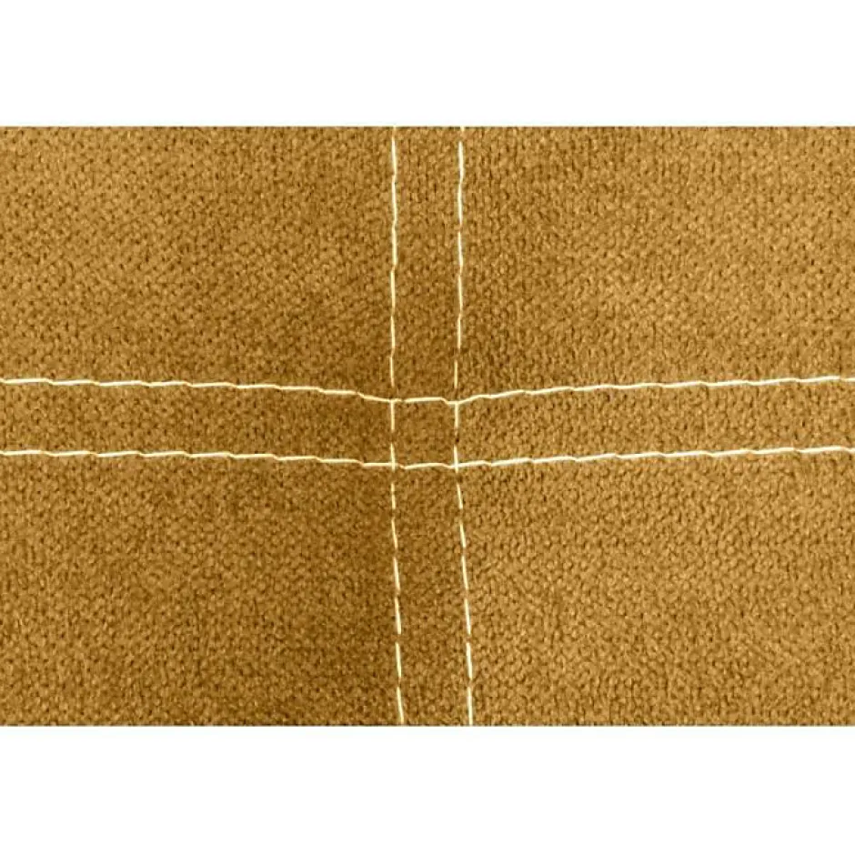 Eccox Tête de lit en tissu jaune Iris 90