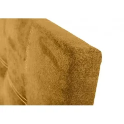 Eccox Tête de lit en tissu jaune Iris 90
