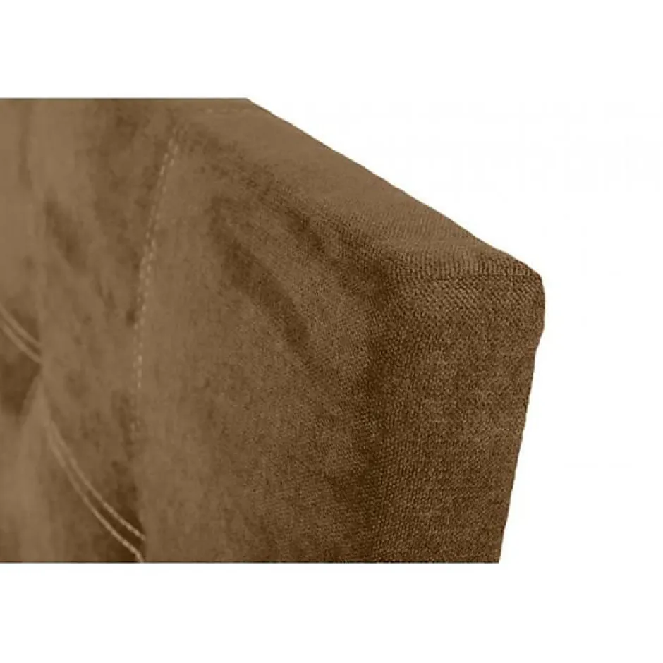 Eccox Tête de lit en tissu marron Iris 130