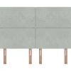 Vidaxl Tête de lit Gris clair 160 cm Velours Sale