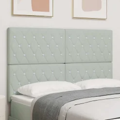 Vidaxl Tête de lit Gris clair 160 cm Velours Sale