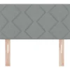 Vidaxl Tête de lit Gris clair 80 cm tissu Discount
