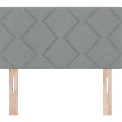 Vidaxl Tête de lit Gris clair 80 cm tissu Discount