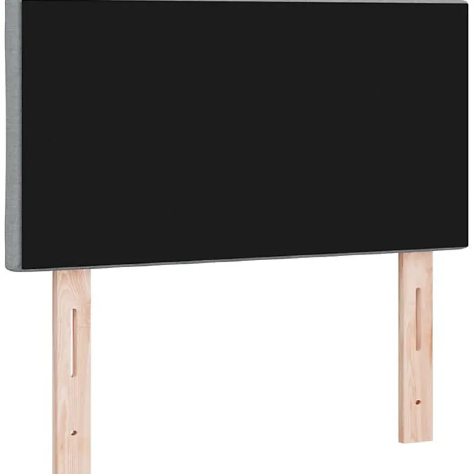Vidaxl Tête de lit Gris clair 80 cm tissu Discount