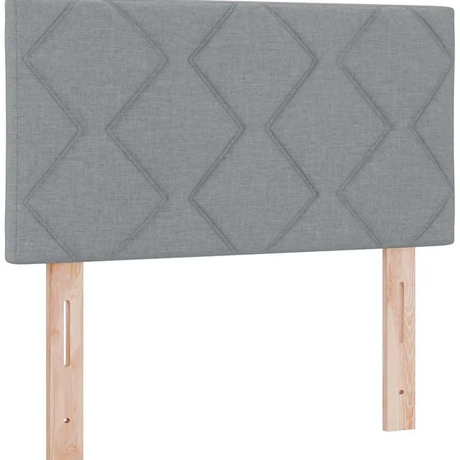 Vidaxl Tête de lit Gris clair 80 cm tissu Discount