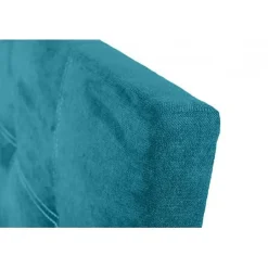 Eccox Tête de lit Iris en tissu turquoise 145