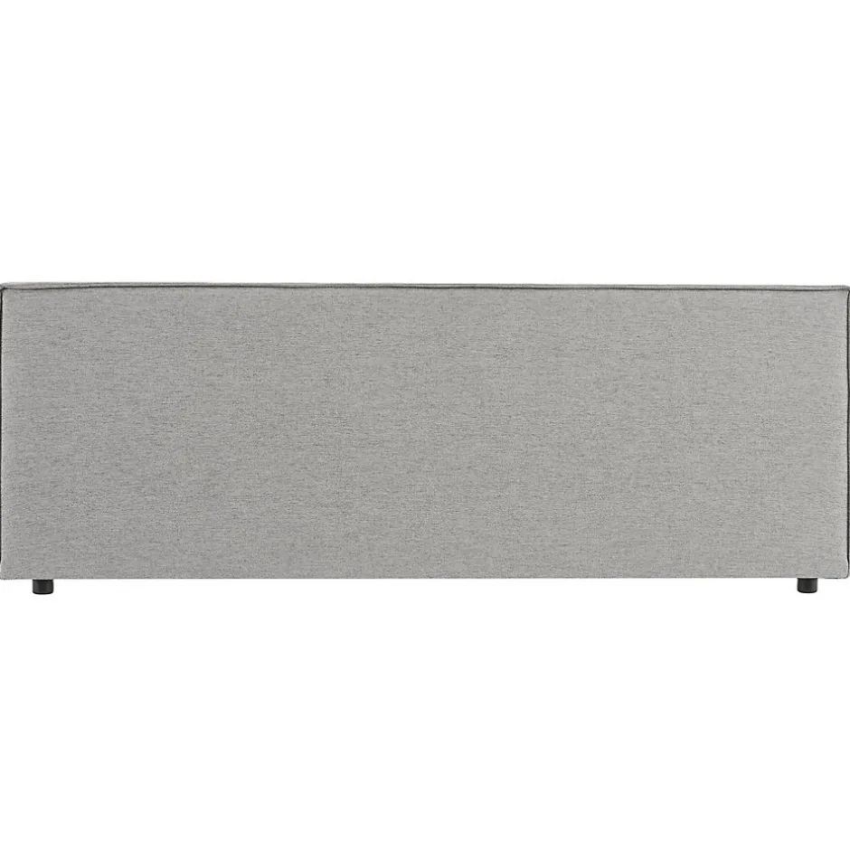 Idimex Tête de lit KLAO 160 sur pieds, en tissu - Gris
