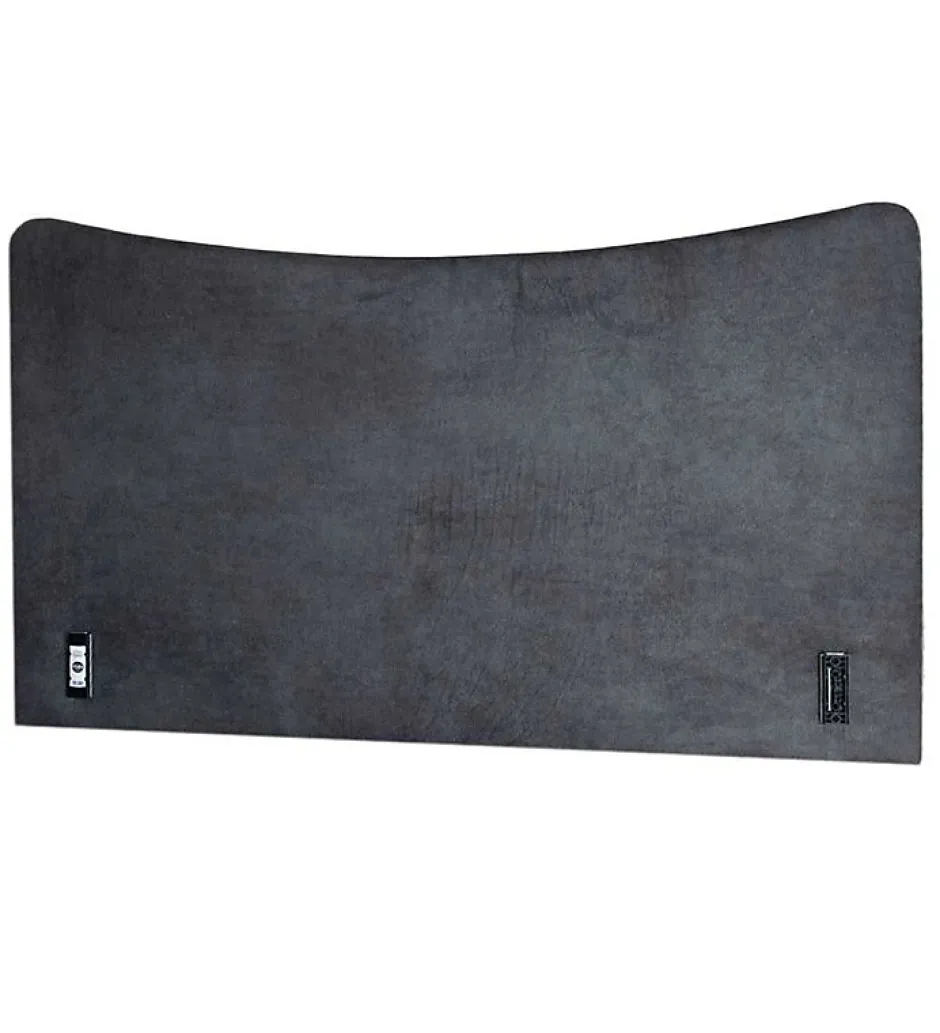 Pro Et Discount Tête de lit largeur 180 x 110 cm velours alcantara Gris Outlet