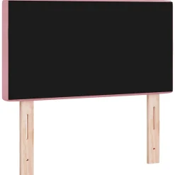 Vidaxl Tête de lit LED avec bandes LED Rose 80 cm Velours