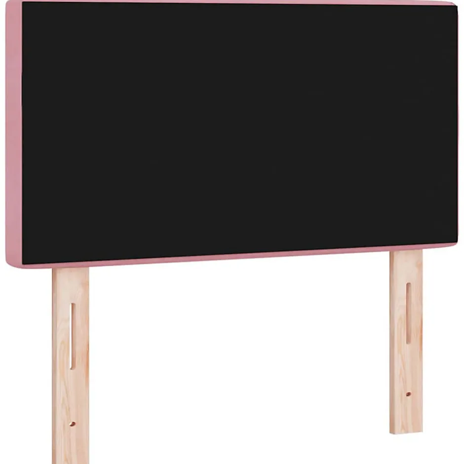 Vidaxl Tête de lit LED avec bandes LED Rose 80 cm Velours