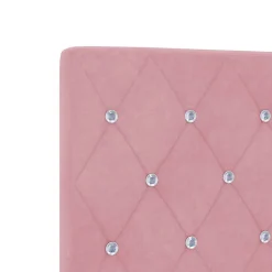 Vidaxl Tête de lit LED avec bandes LED Rose 80 cm Velours