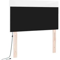 Vidaxl Tête de lit LED Blanc 100 cm Cuir synthétique Outlet