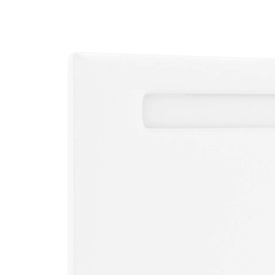 Vidaxl Tête de lit LED Blanc 100 cm Cuir synthétique Outlet