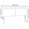 Vidaxl Tête de lit LED Blanc 160 cm Cuir synthétique Outlet