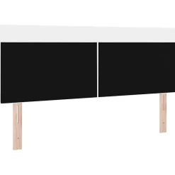 Vidaxl Tête de lit LED Blanc 160 cm Cuir synthétique Outlet
